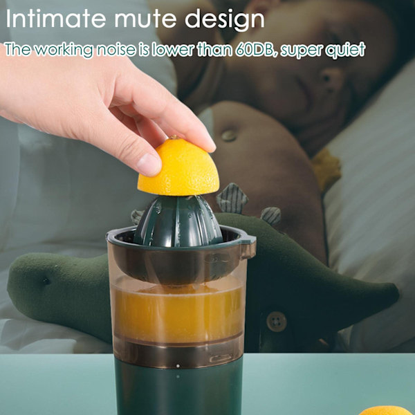 250 ml Sähköinen Sitruunapuristin Kannettava Appelsiininsekoitin Mini Mehupuristin Hedelmämehukeitin USB-kone Ladattava sitruskone hedelmämehukeitin