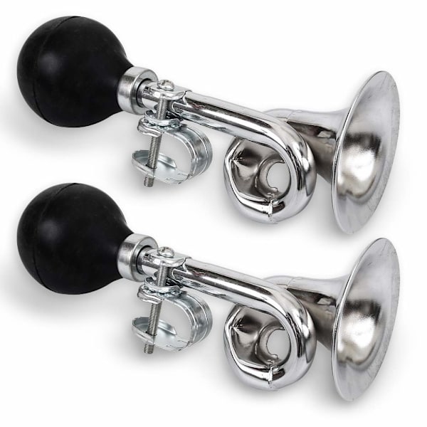 Cykeltuta, Metallisk Kläm-Clown-Tuta för Cykel, Cykelklocka, Universal, Passar för 22,2 mm Styre, 2-pack