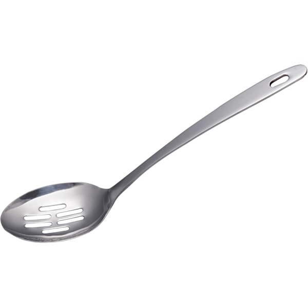 Slev med slits, rostfritt stål, matlagningsslev, köksslev, 12,8 tum/32,5 cm