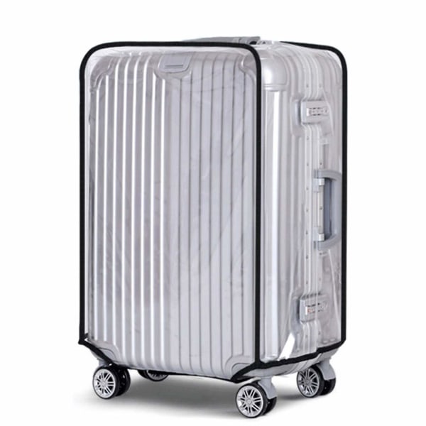 Suitcase Luggage Cover, Clear PVC Luggage Protector,Waterproof, DustProof and Scratchproof Protective Covers for Wheeled Trolley Case,28inch