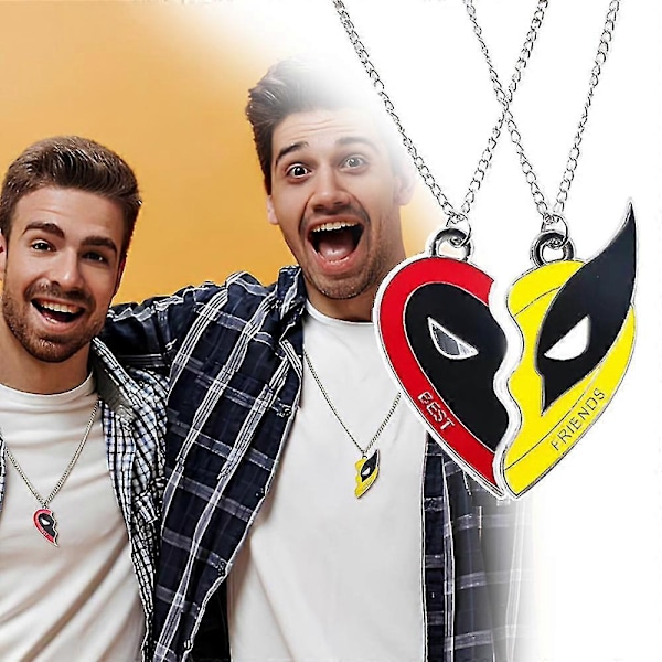 2 st Deadpool & Wolverine, Cosplay Wolverine Bästa Vänner Halsband