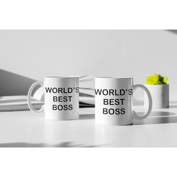 Världens Bästa Chef Kaffemugg Original/Födelsedagspresent/Påsk/Keramik 350 ML/Originell Presentidé