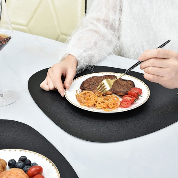 Pyöreät nahkaiset tabletit ruokapöydälle, lämmönkestävät pestävät eristysalustat kahville, keittiön tabletit, pohjoismainen tablettisetti, 2 kpl