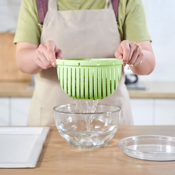 Grøntsags Skærer Grøntsags Skive Grøntsags Spinner Salat Skive Skål Veggie Chopper Dicers Køkken Skål Frugt Vasker, Grøn