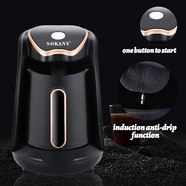 Tyrkisk Kaffekjele for Oppvarming Bærbar Kaffe- og Temaskin for Kontor