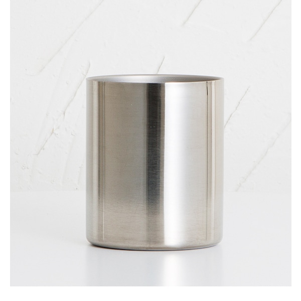 Cylinderformet penholder i rustfrit stål, sølvfarvet skrivebordsorganisator, kopholder, multifunktionel penneholder, blomstervase Rose Gold
