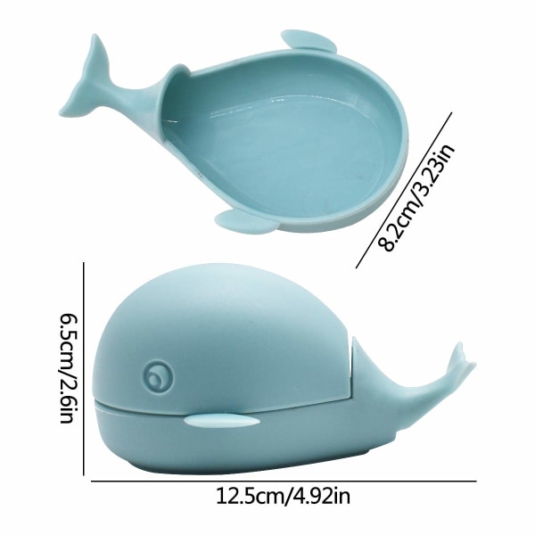 2 stykker liten hvalformet klesbørste, hvalbørste vaskebørster Sko Klær Børste Rengjøringsbørste Håndskobørste for rengjøring