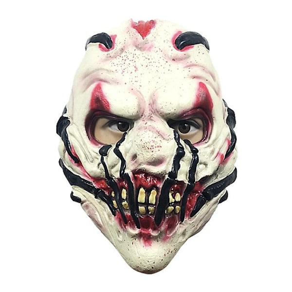 Scary Zombie Hovedmaske, Latex Uhyggelig Halloween Kostumefest Cosplay, Horror Blodig Rekvisitter Voksen, Halloween Festrekvisitter