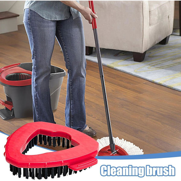 Generisk 1 stk. skrubbebørste kompatibel med O-Cedar Spin Mop 1 Tank System, Spin Mop Hovedpåfyldning Skrubbebørste