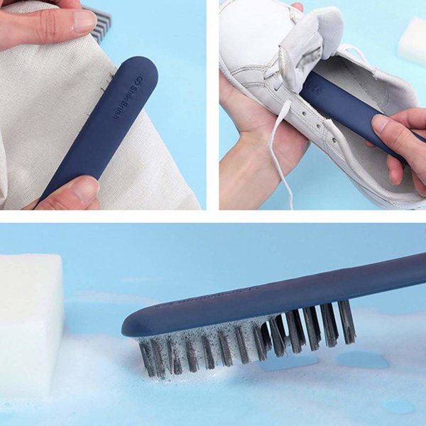 2-pak støvlebørsteskraber Bløde rengøringsbørster Tøj Sko Skrubbebørster Rengøringsværktøj til hjemmevask (grøn)
