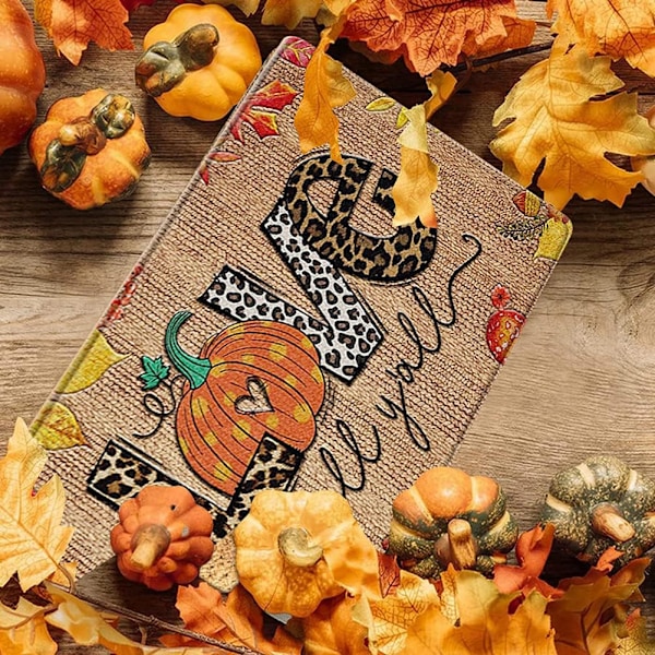 Thanksgiving-matta Höst Lönnlöv Välkommen Inomhus Dörrmatta Höst Golvmatta för Kök Sovrum Vardagsrum Heminredning Mattor（50*80cm） 50*80cm