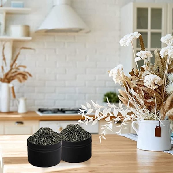 12 Metallipurkkia Kierrekansilla, Tyhjiä Metallisia Kynttiläpurkkeja, Uudelleenkäytettäviä Kynttiläpurkkeja, Teelle, Sokerille, Mausteille, Kynttilänvalmistustarvikkeille
