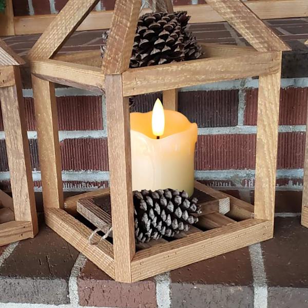 6 Pakke Ekte Voks Flammeløse Telys, LED Lys Pillar Lys, Batteridrevne Flimrende Lys for Hjemmedekor, 5 X 5CM. Batteri Inkludert 5×5cm