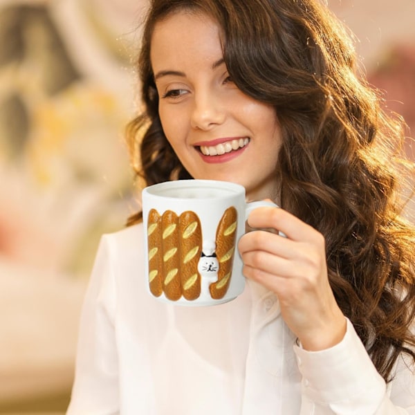 Keramisk Kaffekrus, Brødkrus, Japansk Mælkekop, Multifunktionelt Tekrus, Keramiske Te- og Mælkekopper til Drikning