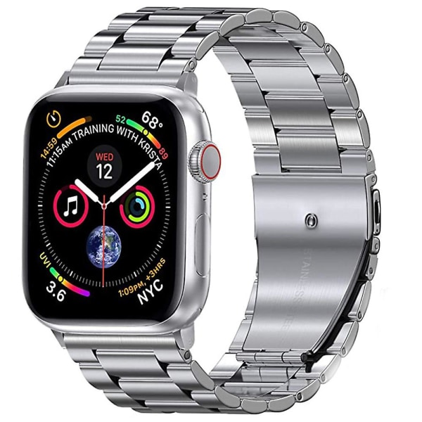 Kompatible Apple Watch-bånd 38 mm 40 mm 41 mm, Iwatch-bånd i rustfrit stål til Apple Watch Series 7/6/5/4/3/2, 38 mm 40 mm 41 mm
