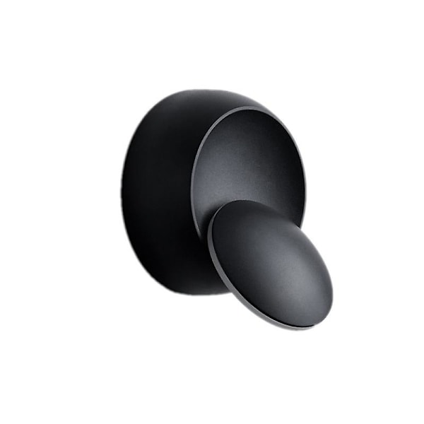 Moderne Bedside Lampe, Soveværelse Stue Trappegang Gang LED Rund Halvmåneformet Vægslampe (Sort)
