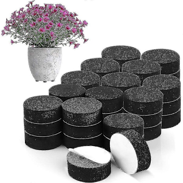 60 stk. Pottefødder Naturlige Blomsterpottefødder Havepottefødder Udendørs Usynlige Plantepotte Risers Pad