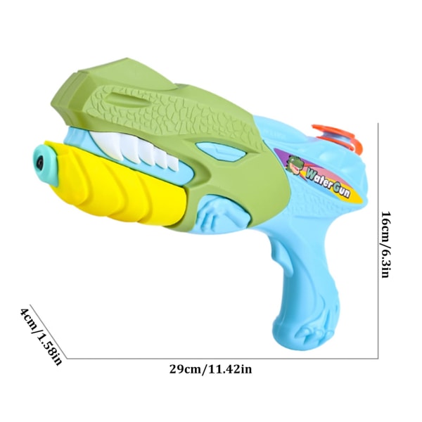 Kuplapyssyautomaatti taaperoille, 2 kpl T-Rex-dinosauruksen vesisuihkut pitkän kantaman ammuntaan, vesisuihku kesäuima-altaaseen rantajuhliin