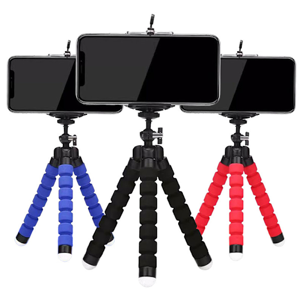 Blå Tripod, Bøybar Tripod, Tripod / Kamera Stativ Mobil Kamera blue
