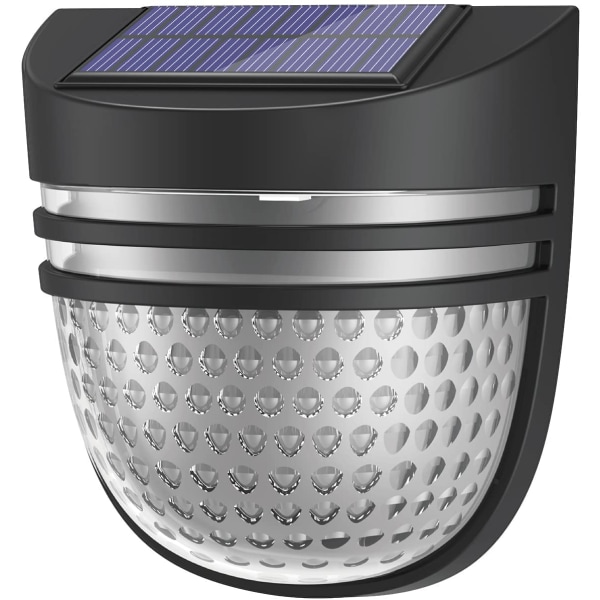 LED-solljus utomhus 2 lägen IP65 vattentäta dekorativa solcellslampor för staket/gård/garage/veranda/uppfart