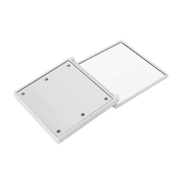 LED-valaisimella varustettu matkakosmetiikkapeili, kaksinkertainen suurennos, valkoinen valo, matkakosmetiikkapeili käsilaukkuun, taskuun, valkoinen