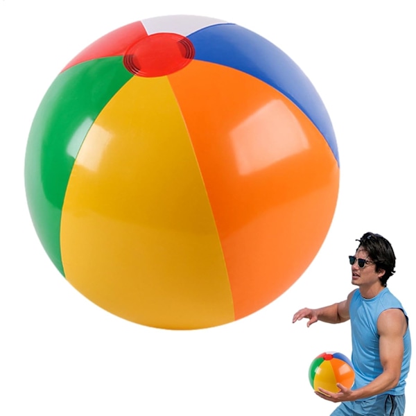Badbollar - Poolbollar | Uppblåsbar Badboll | Färgglada Uppblåsbara Badbollar Vattenleksboll