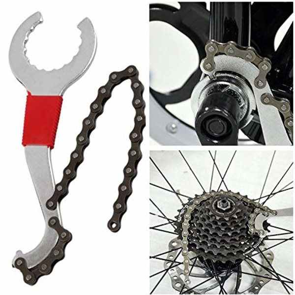 Værktøjssæt til reparation af mountainbikes, kædeafbryder/kæderemover/beslagsfjerner/frihjulsfjerner/krumtapspulserfjerner
