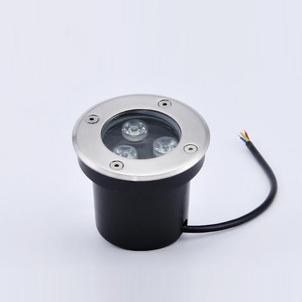 Goodia Upotettava LED-ulkovalaisin 1 KPL 3W IP65 Upotettava LED-valaisin Pyöreä Terassi 270 Lumen Ulkovalaisin, 230V AC85-265V Lämmin Valkoinen