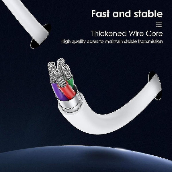 Trådlös laddningskabel för kompatibel med laddare Magnetisk laddningskabel till USB kabel, snabb och säker laddning Temperaturskydd Laddkabel