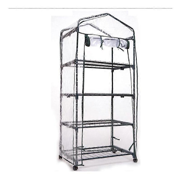 Växthusskydd för trädgård 4 nivåer 160x69x49cm Hållbart växtskydd Anti-insektskydd