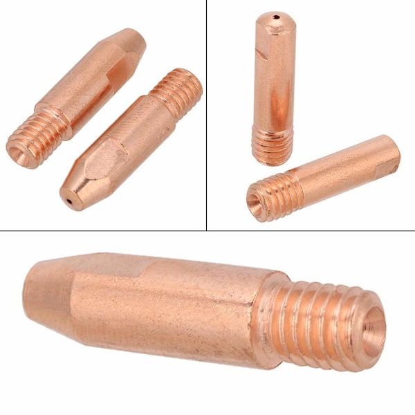 20 kpl M6 kuparikoskettimia Euro-tyylin Binzel 24KD MIG/MAG-hitsauspolttimelle, kaasusuuttimen pidikkeen lisävarusteet (1.0)