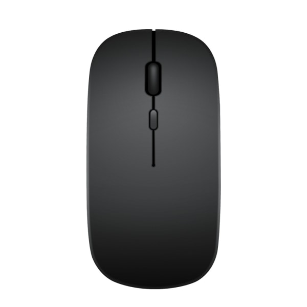 Bluetooth mus, uppladdningsbar trådlös mus, trådlös Bluetooth mus för bärbar dator/PC/Mac/iPad pro/dator (svart)