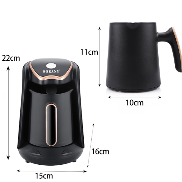 Tyrkisk Kaffekjele for Oppvarming Bærbar Kaffe- og Temaskin for Kontor