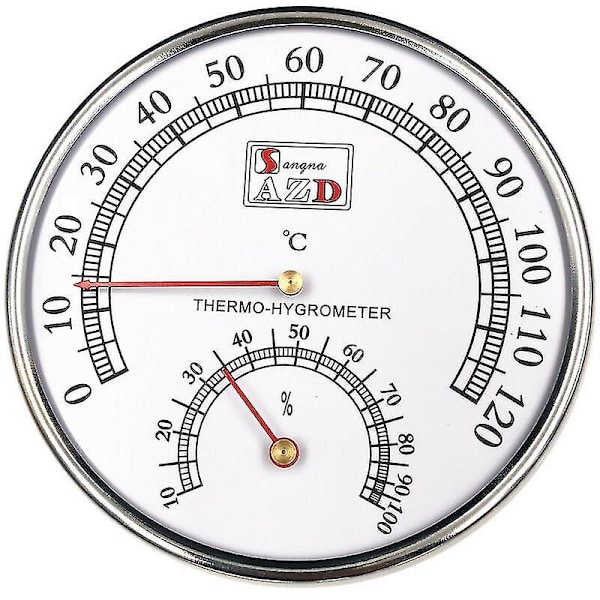 Saunatilan lämpömittari-kosteusmittari, Celsius-mittari työpajoille, uima-altaalle, varastoille, kylpylän sauna-tarvike