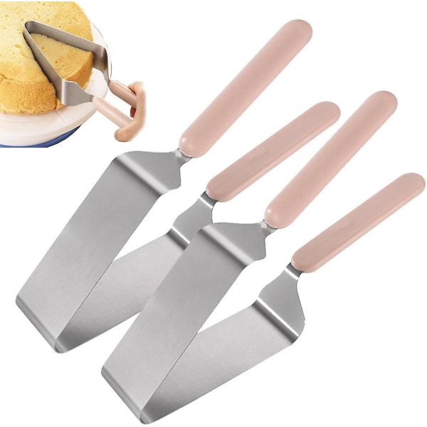 2 st Tårtskärare Bakverksskärare Rostfritt Stål Tårtspade, Cheesecake Delare Tång Bakverktyg Tårtjämnare Skärare