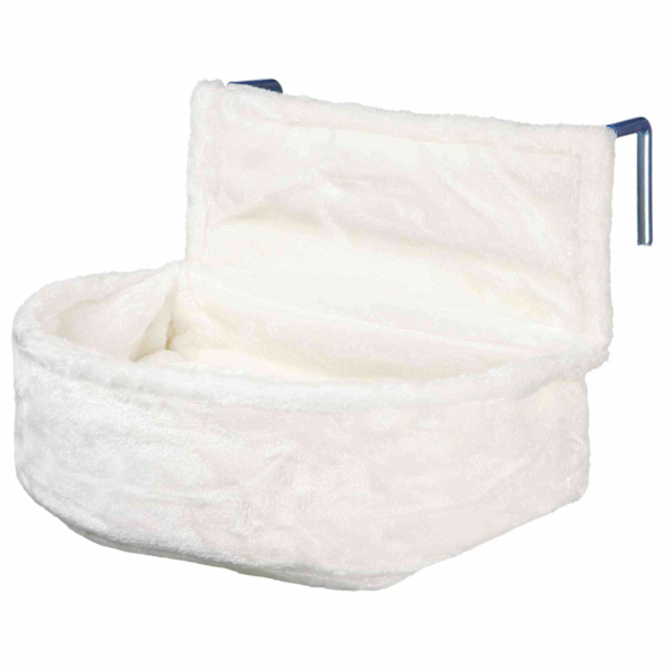 Komforttaske til radiator Plys til kat Hvid 46 × 30 × 25 cm