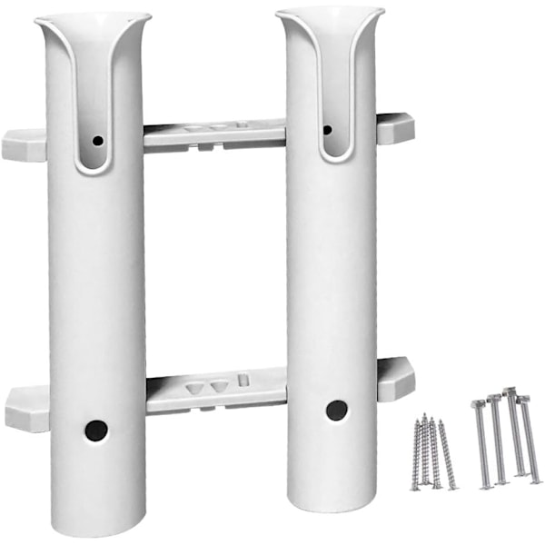 Plastik Dobbelt 2-STANG Stativ Vertikal Holder Organizer - Båd Kajak Fiskestang Opbevaring Lokkemad