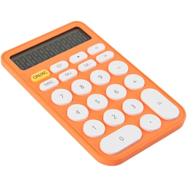 Orange Lommeregner Kontorregner Elektronisk Regner Mini Bærbar Udendørs Regner Orange