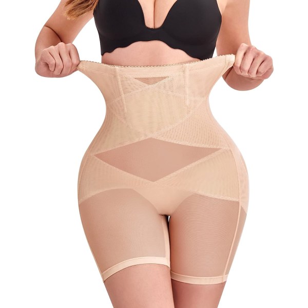 Shapewear for kvinner magekontroll Knickers High waisted shaping shorts body shaper undertøy Seamless Butt Lifter bukser, XXL