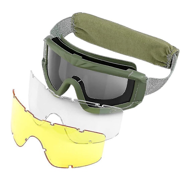 Airsoft Briller Taktiske Sikkerhedsbriller Anti-dug Jagt Ridning