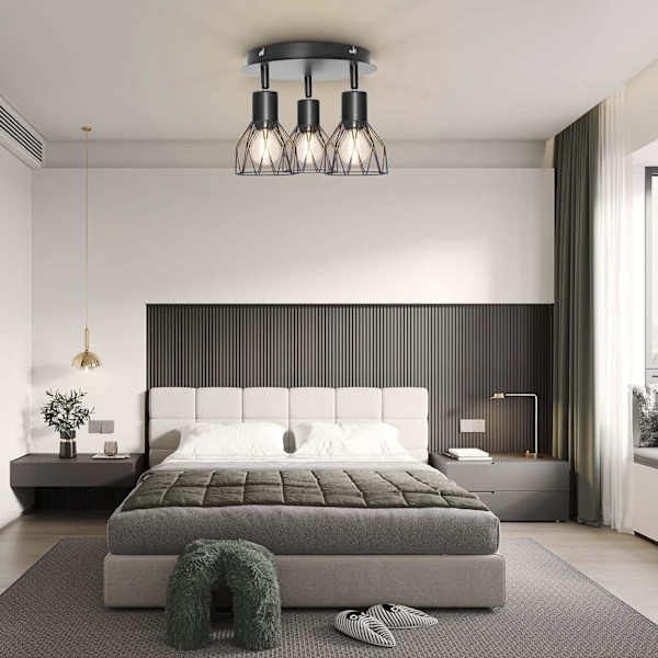 Spotlightarmaturer för tak Justerbar metalltrådsbur Kök Spotlight Taklampor med E14-sockel