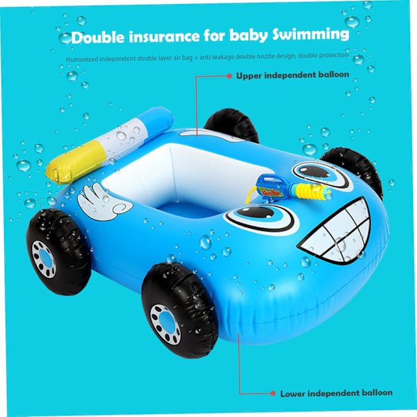 Børnepool Float med Vandpistol, Oppustelig Svømme Float Sommer Svømmebassin Legetøj, Oppustelig Pool Float, Børne Svømme Float Svømme Float