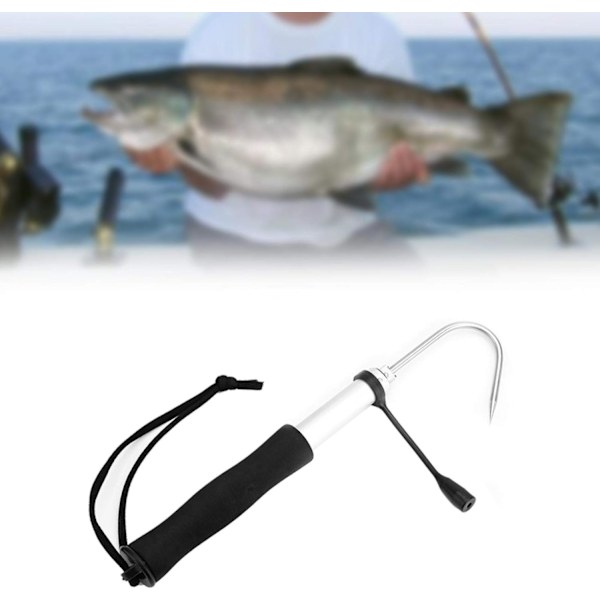 120 cm Teleskopisk Havsfiskegaff Rostfri Spjutkrok Stål Hav Teleskopisk Fiske Aluminiumlegering Spjutkrok Fiskeredskap Utomhusfiskeverktyg