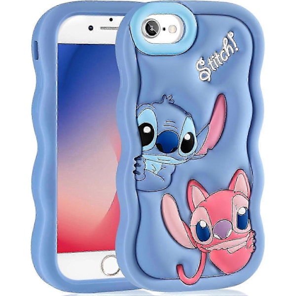 Passar Iphone 8/7/6s/6/se 2022/se 2020 Mobilskal Tecknad 3d Karaktär Design Mobilskal