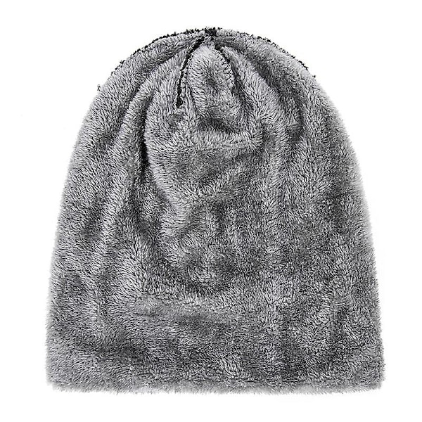 Mænds Vinterhat Bomuld Tyk Varme Beanies Hat Mode Unisex Strikket Huer