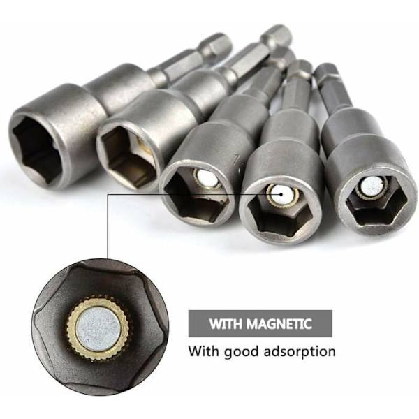 10 kpl Magneettinen kuusiokoloavainhylsysarja 6-15mm Magneettinen sarja 14 Odipie-työkaluille