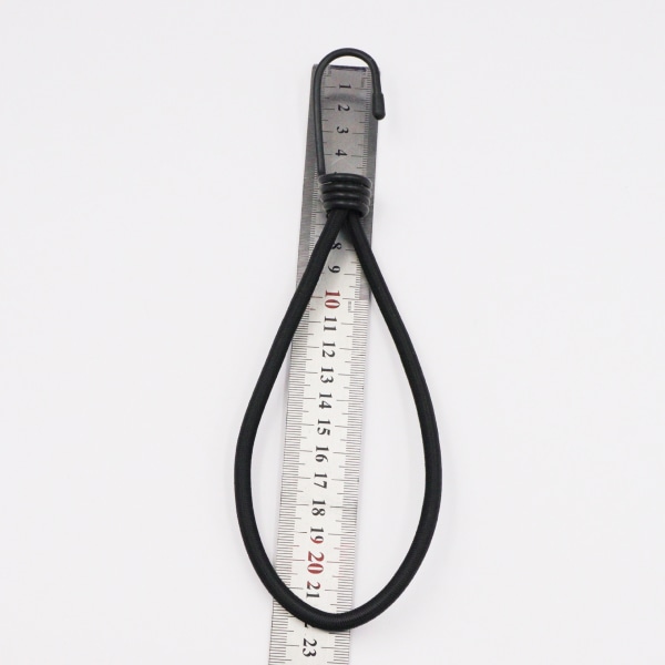 25 stk. elastik med krog 20cm presenning ekspander spænder med spiral krog loop 200mm Ø 6mm ekspander loop sort