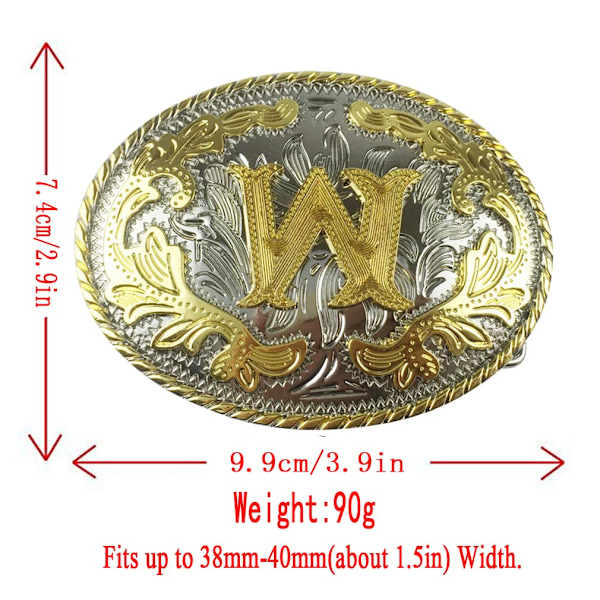 Miesten Vyönsolki, 3D Kultainen Kirjain, Aakkoset, Alkukirjain, Vintage-tyylinen Cowboy-vyönsolki Farkkujen Lisävaruste Isänpäiväksi, Jouluksi, Syntymäpäivälahjaksi