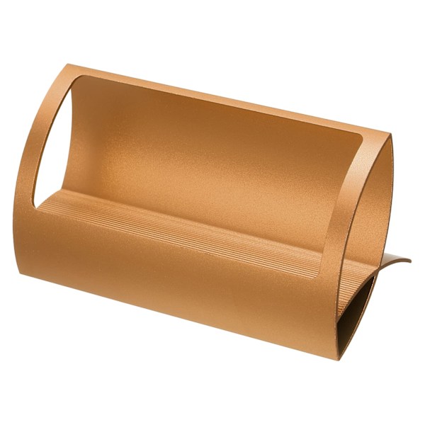 Visitkortshållare, 1-pack Aluminium Namnkort Samling Displayställ Organizer för Kontorsbord, Blå