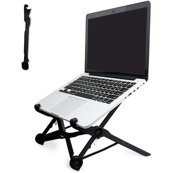 Laptop Stand, Kompakt Bærbar Ventileret Laptop Stand til Almindelige Laptops og MacBooks
